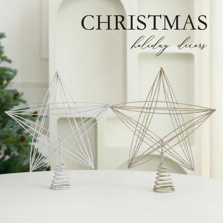 Christmas tree topper star made of iron