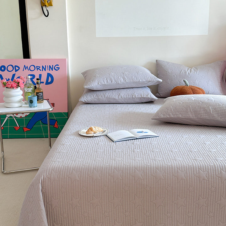 Cotton bedspread 3-piece, quilted