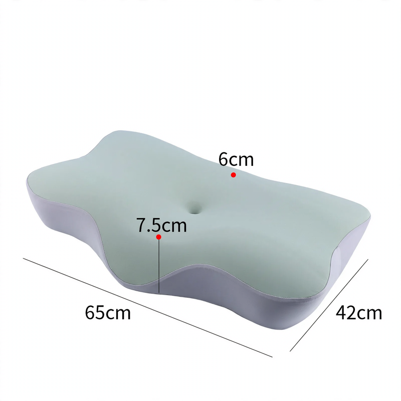 Ergonomic neck pillow made of memory foam