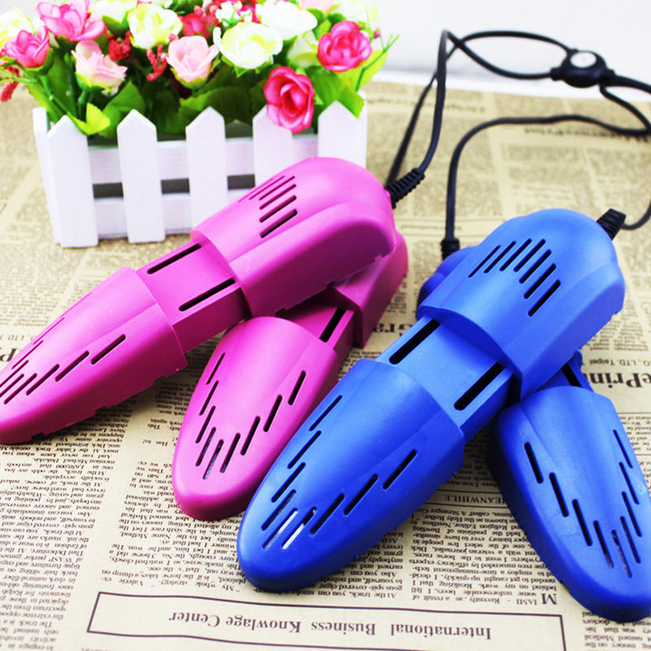 Telescopic shoe dryer with heating function