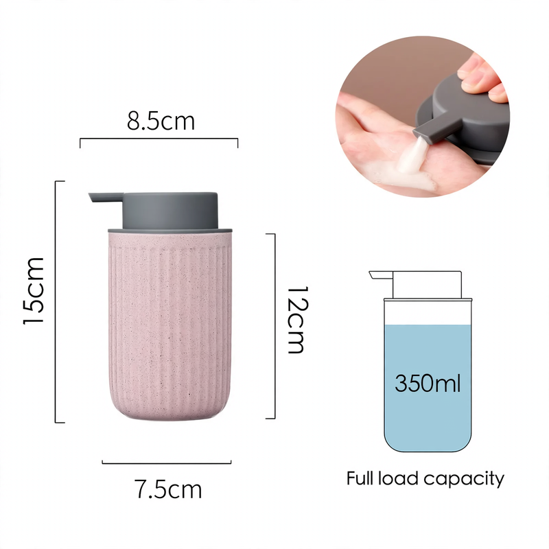 Ceramic soap dispenser with pump