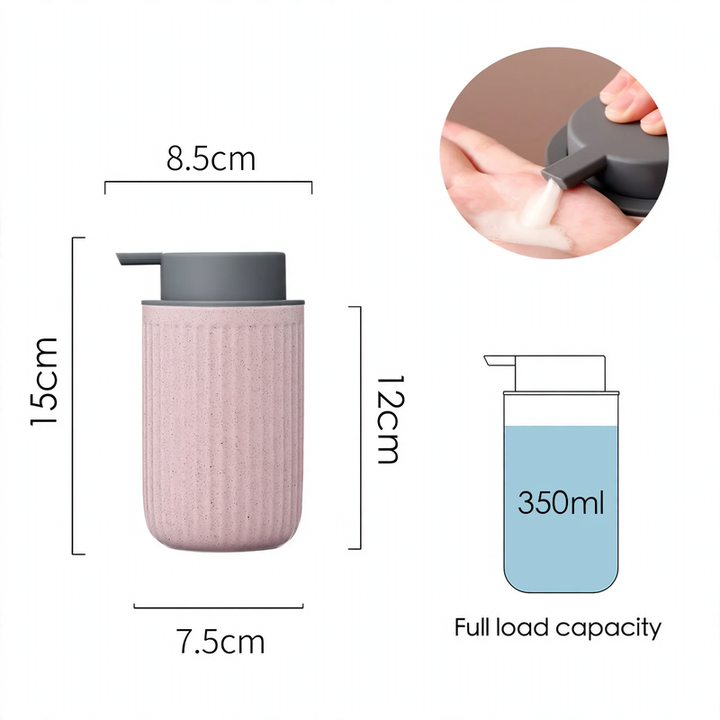 Ceramic soap dispenser with pump
