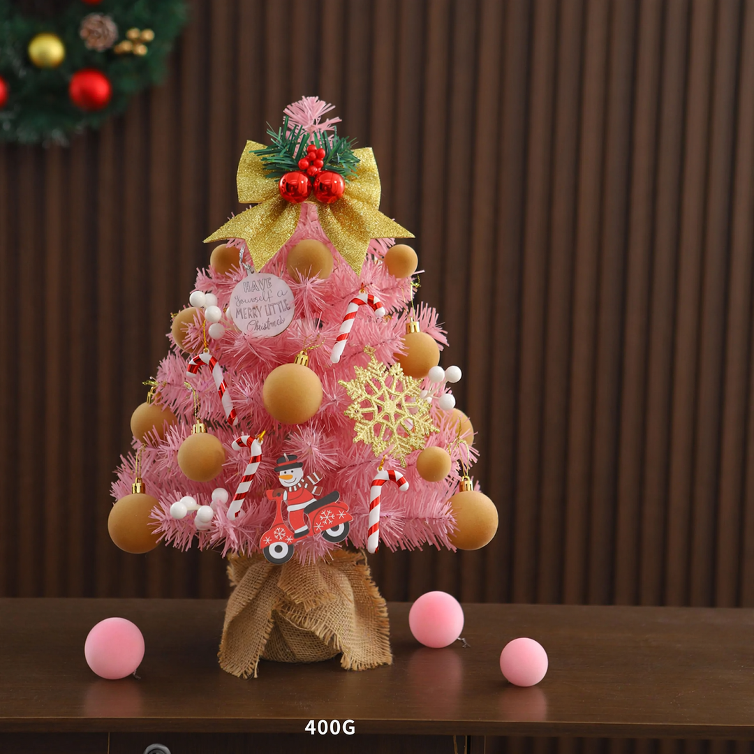 Mini Christmas tree, pink, 45 cm or 60 cm, table decoration