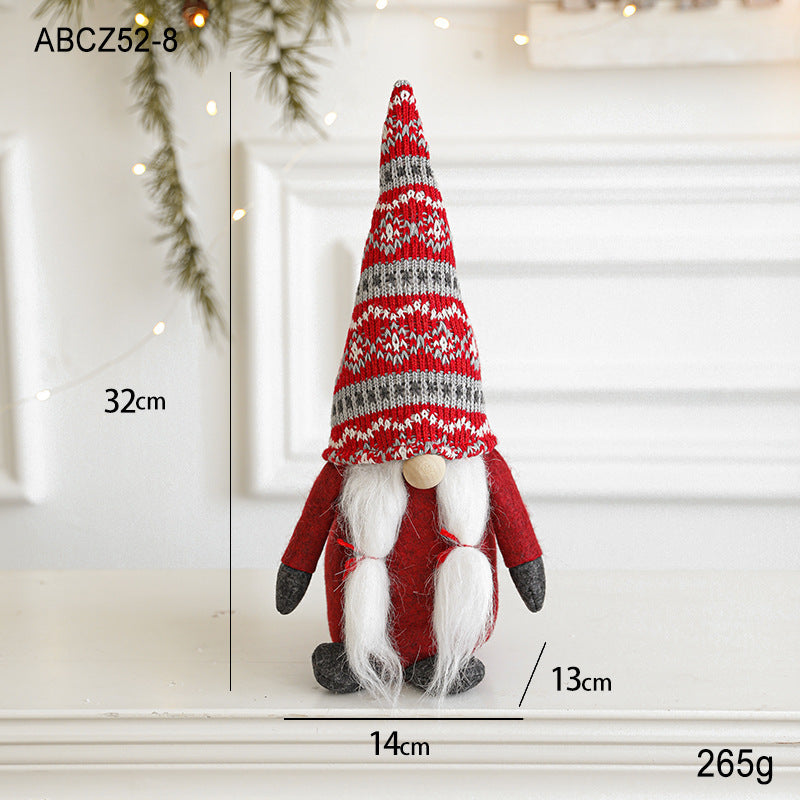 Christmas gnome, fabric hanging figure