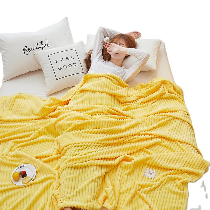 Warm cuddly blanket made of soft fleece