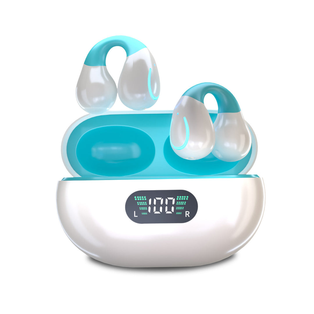 Clamp Earbuds Bluetooth, non-invasive, noise cancellation