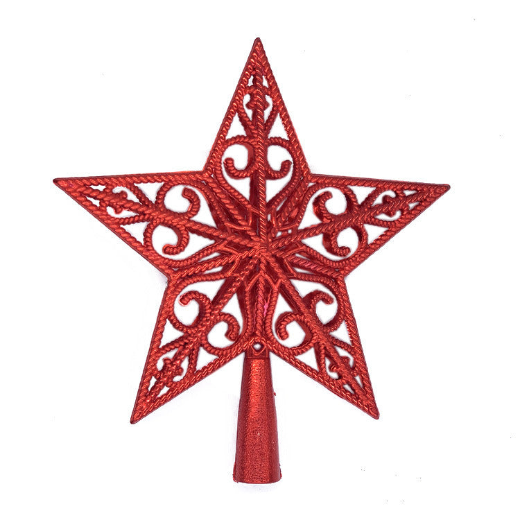 Christmas tree top star with sequins, 15cm or 20cm
