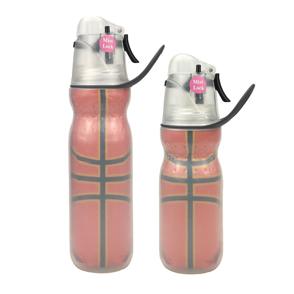 Sports water bottle with spray function and insulation