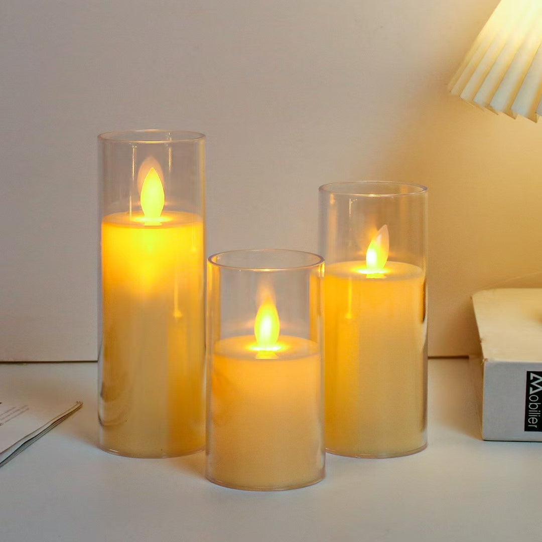 LED electronic candle for atmospheric lighting