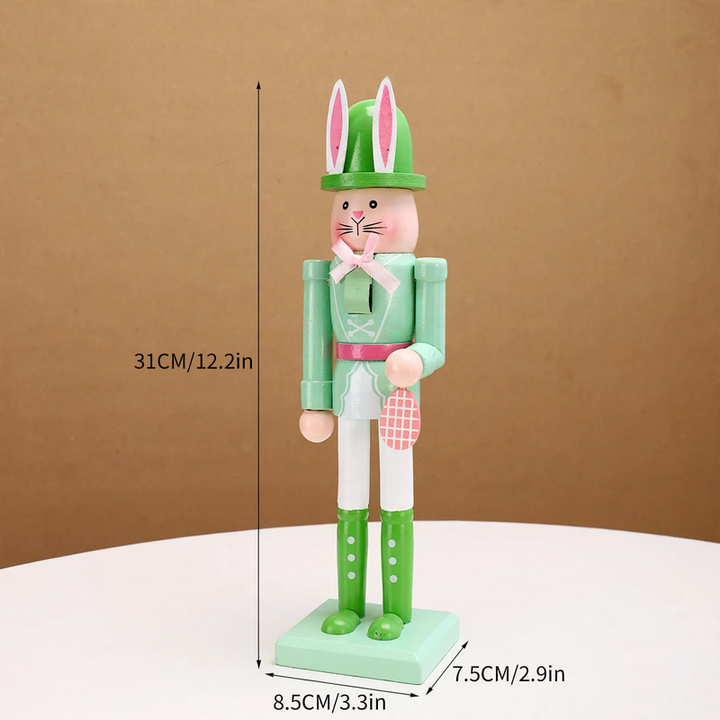 Decorative Easter Nutcracker Figure made of Wood