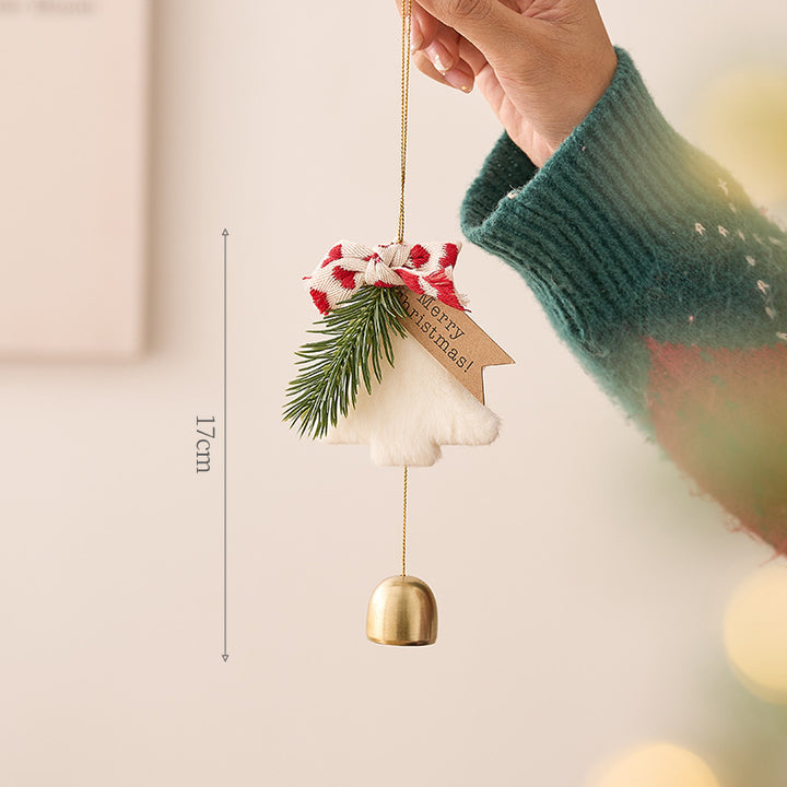 Christmas Bell Pendant with Wreath