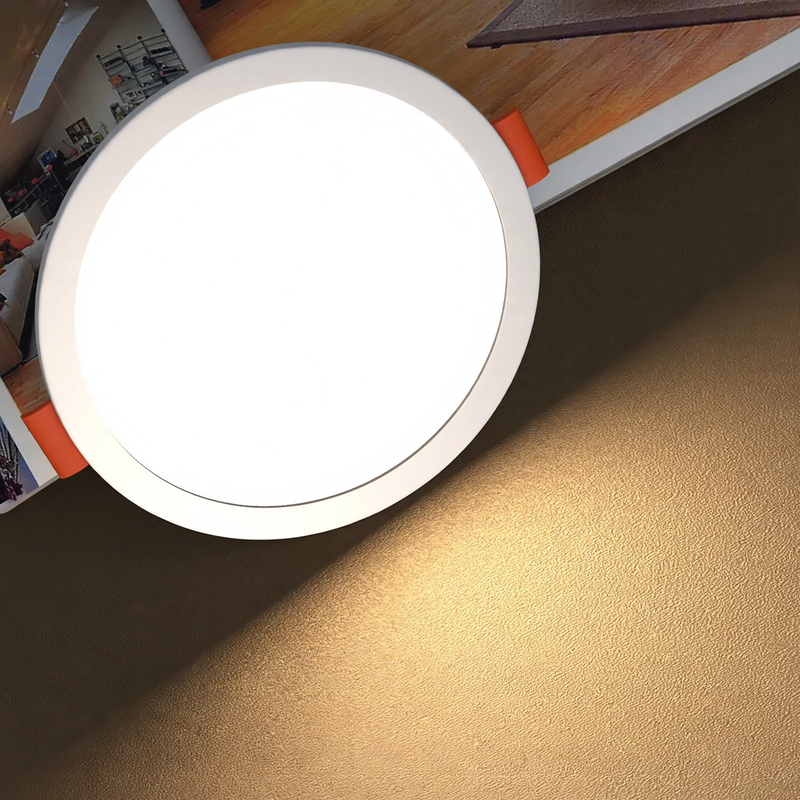 LED recessed light, ultra-flat, 6–15 W