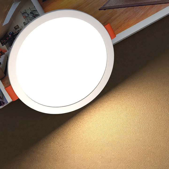 LED recessed light, ultra-flat, 6–15 W