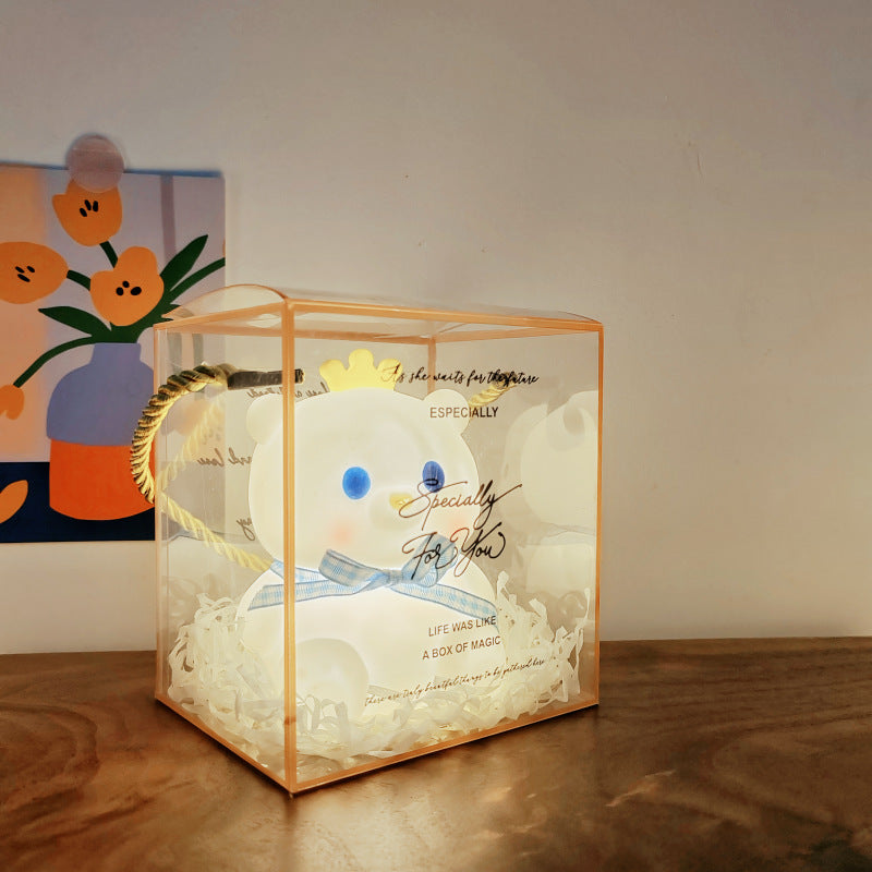 Small Night Light, Cartoon Design, rechargeable