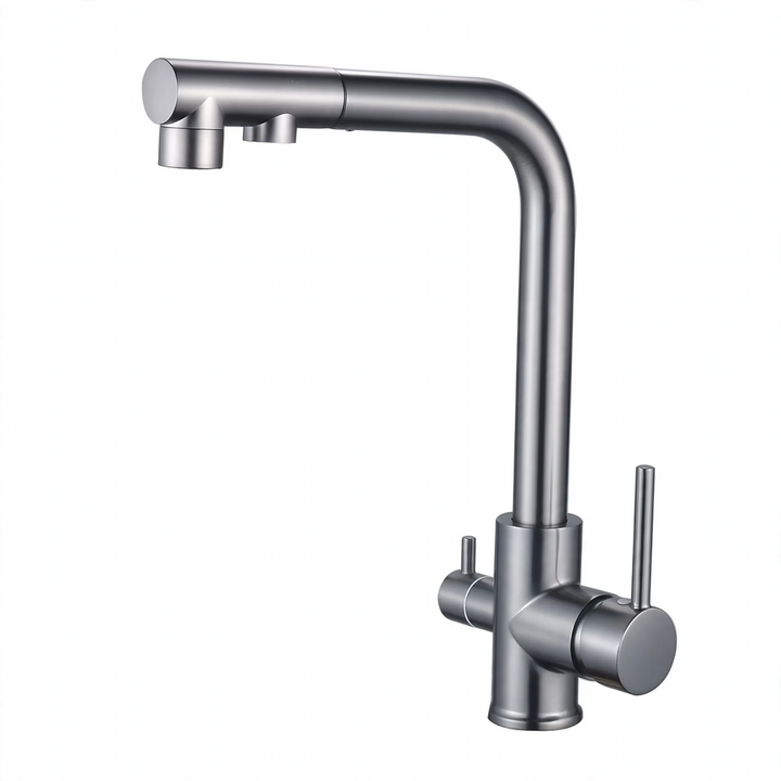Kitchen faucet stainless steel 304, single lever mixer tap