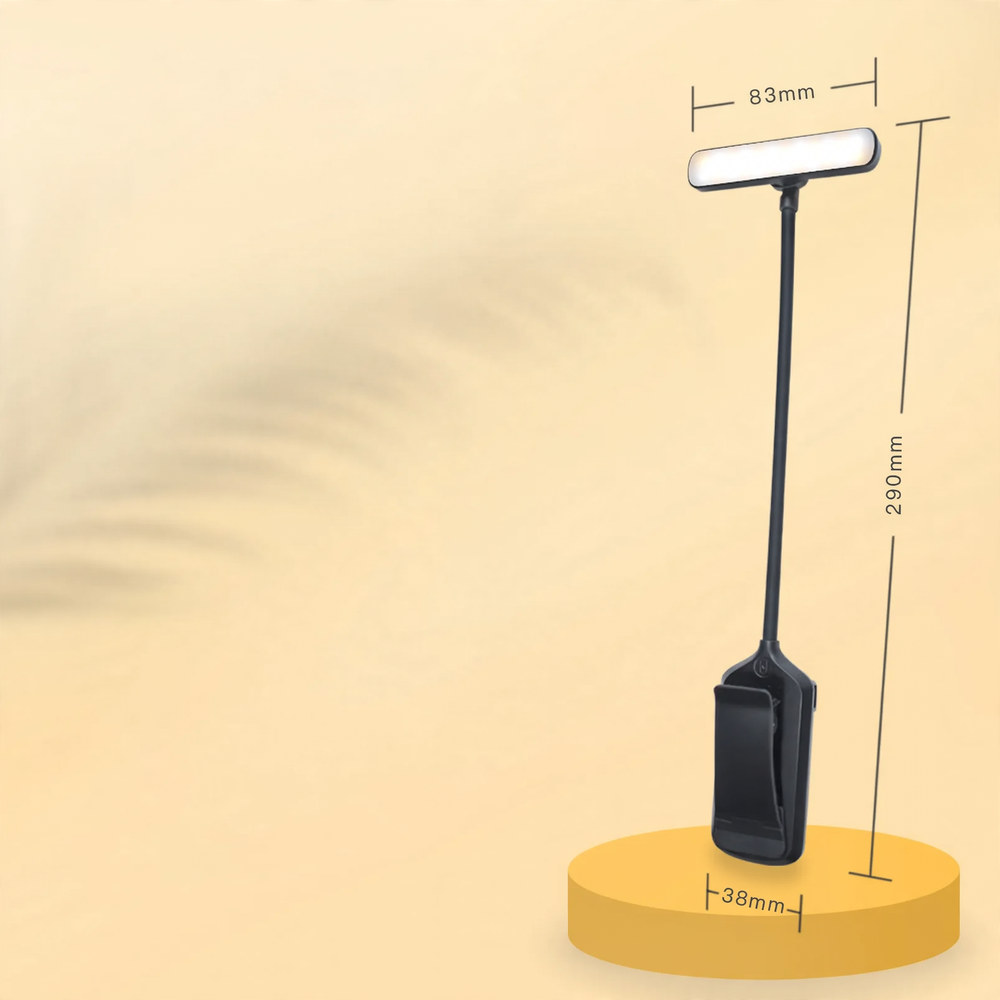 LED clip light with 24 LEDs and 5 dimming levels