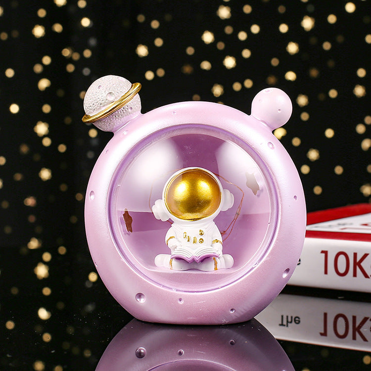 Decorative astronaut night light with star light