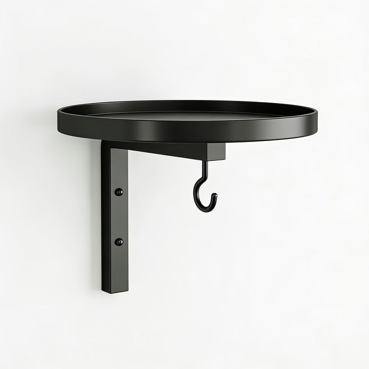 Wall Bird Bath made of metal, black