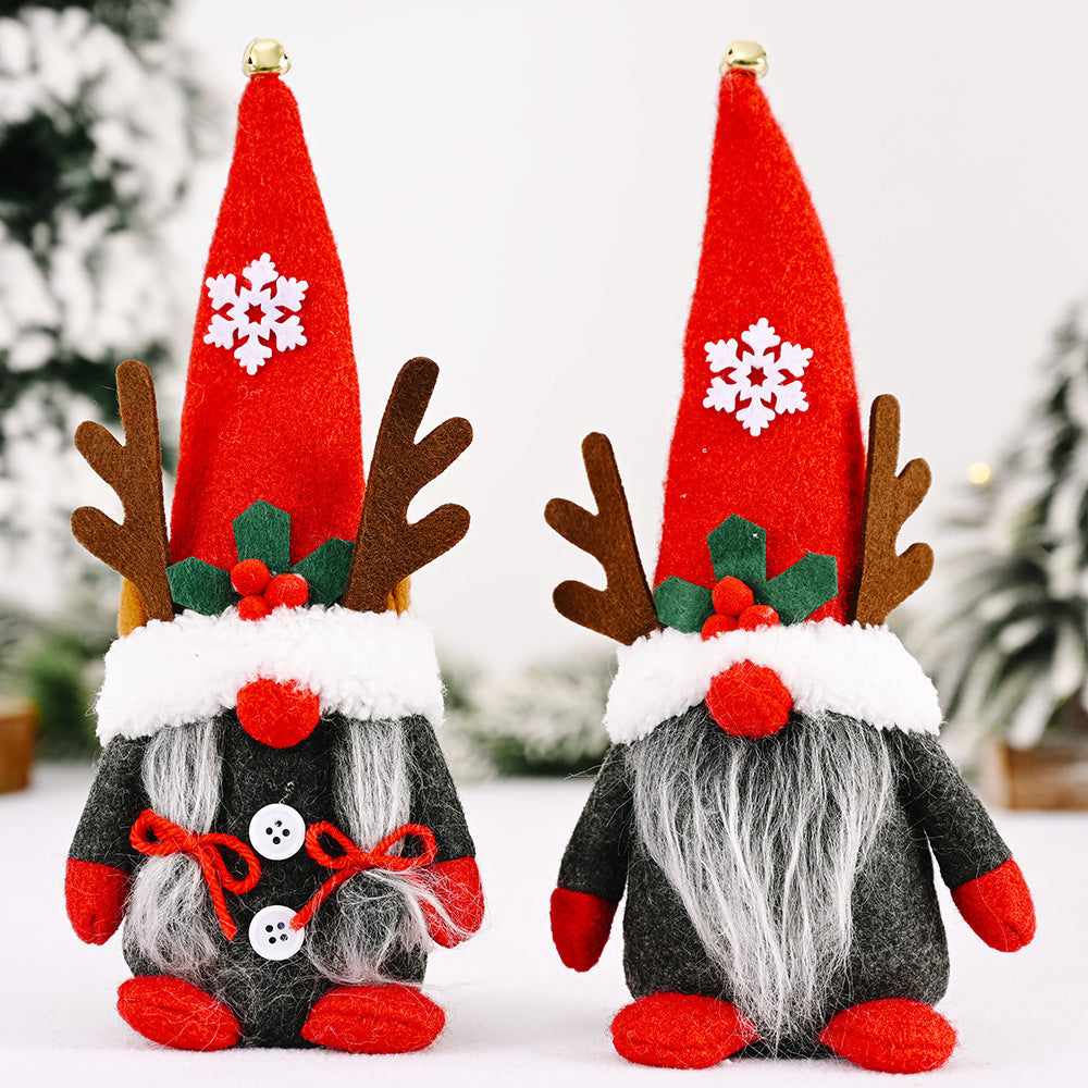 Decorative gnome figure with antlers