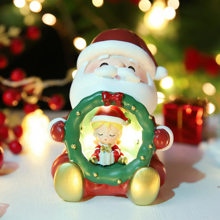 Christmas glass ball night light with star light