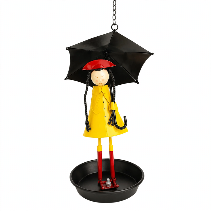 Metal Birdbath Girls' Design for the Garden