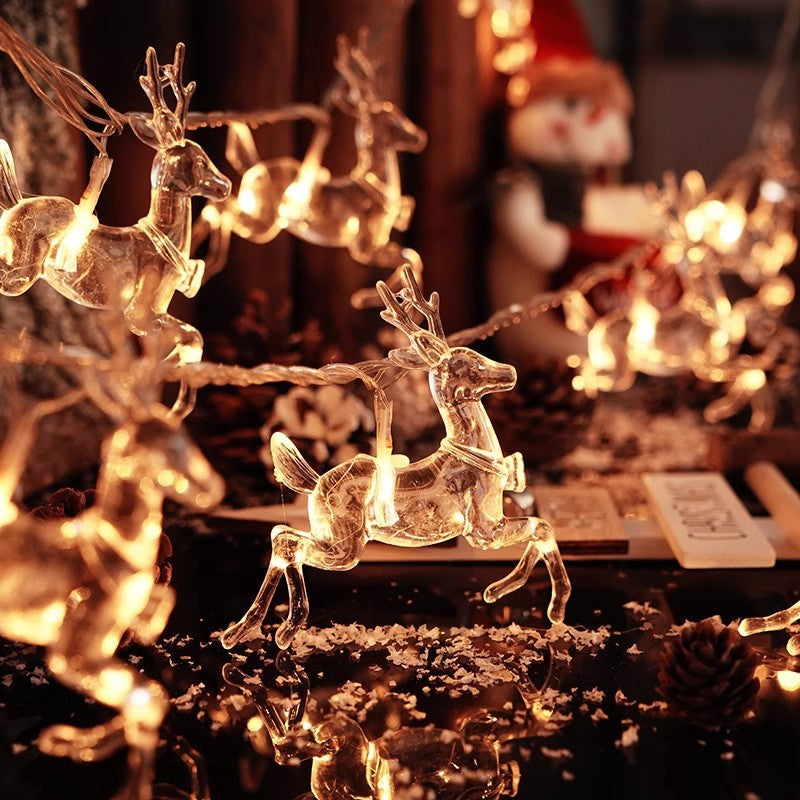 LED Christmas string lights, various designs