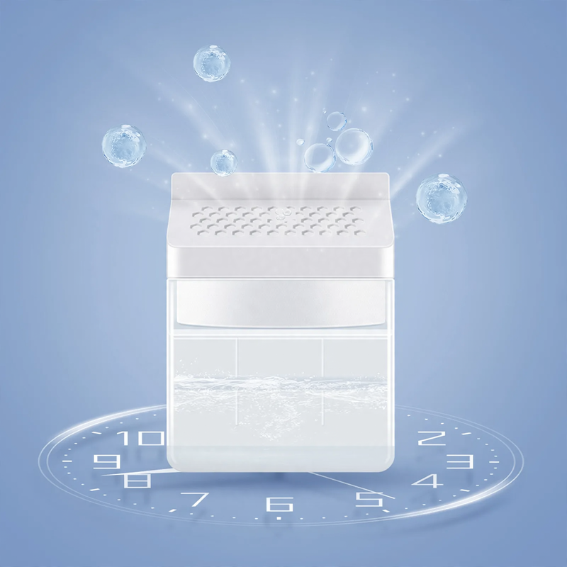 Moisture absorber box with calcium chloride