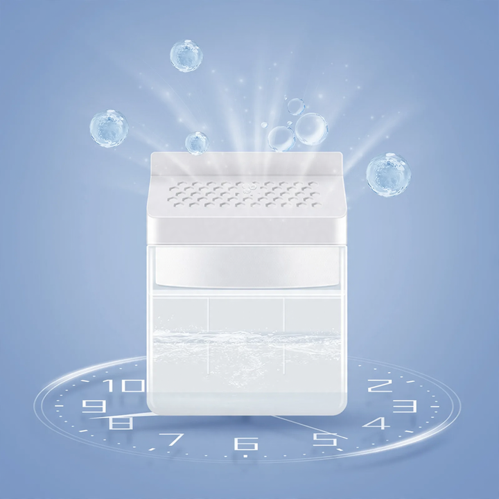 Moisture absorber box with calcium chloride