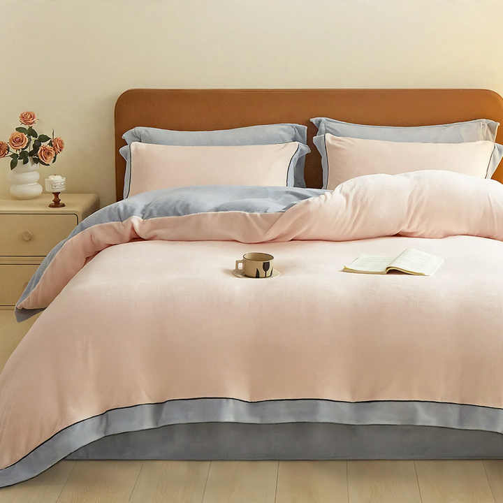 Winter bedding made of milk fiber fleece, extra soft and thick
