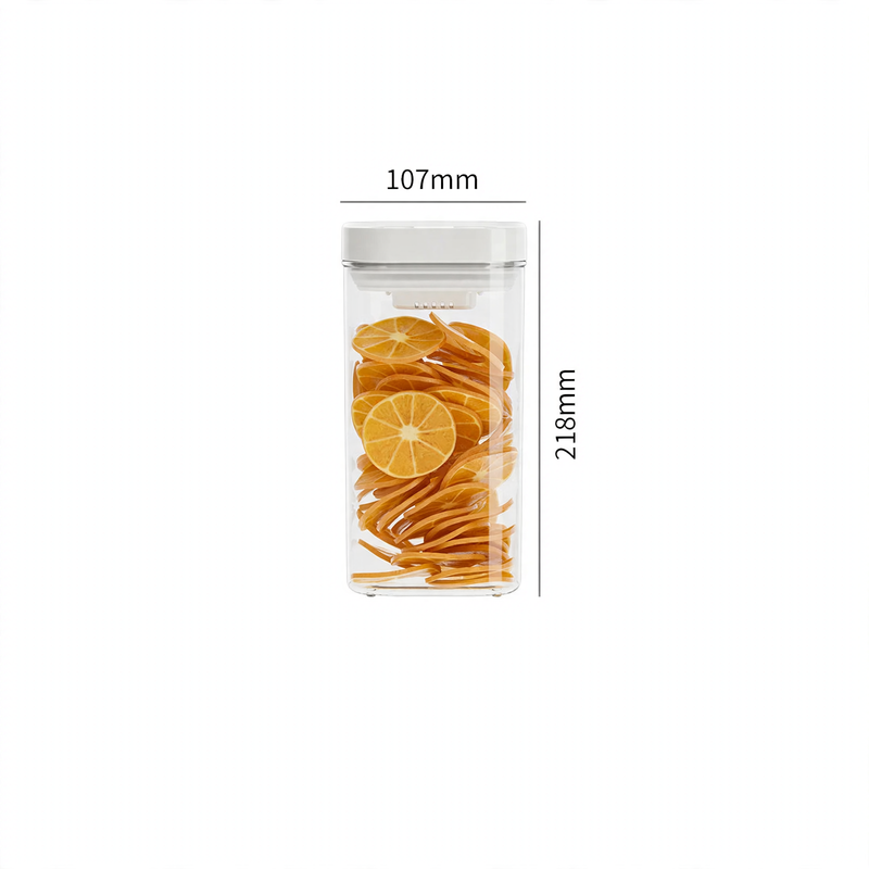 Plastic storage container with pressure seal