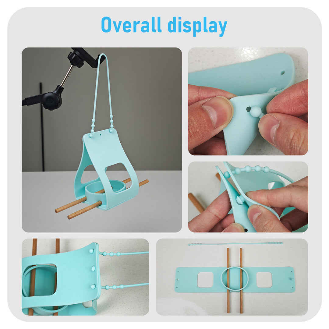 Hanging silicone bird feeder for garden and balcony