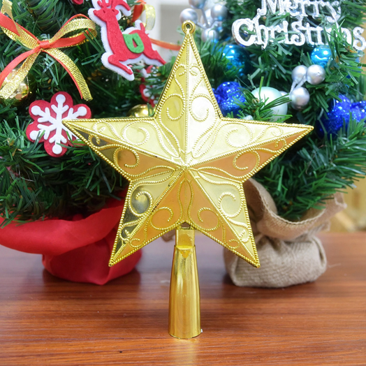 Christmas tree top star made of wire