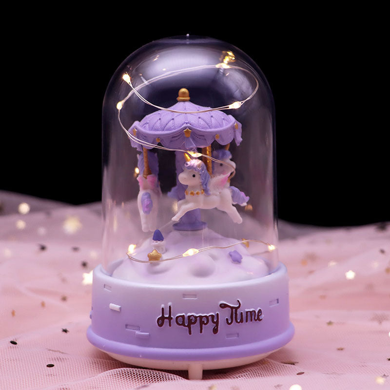 Decorative star string lights with music box function