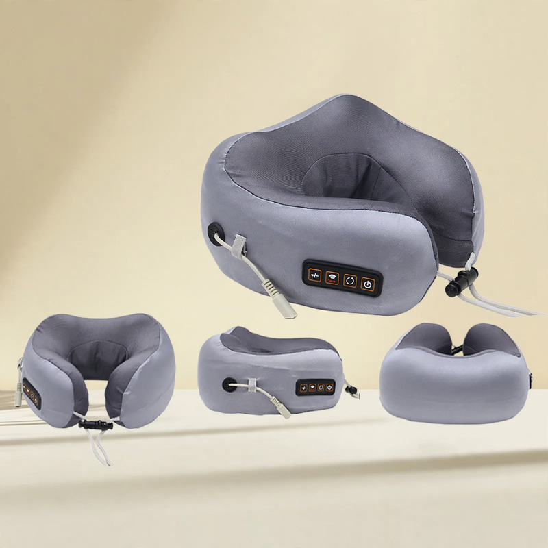 Neck massaging pillow with heating function and USB charging