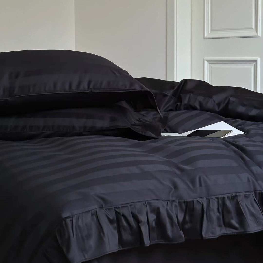 French Long Staple Cotton Bedding Set, 4-Piece