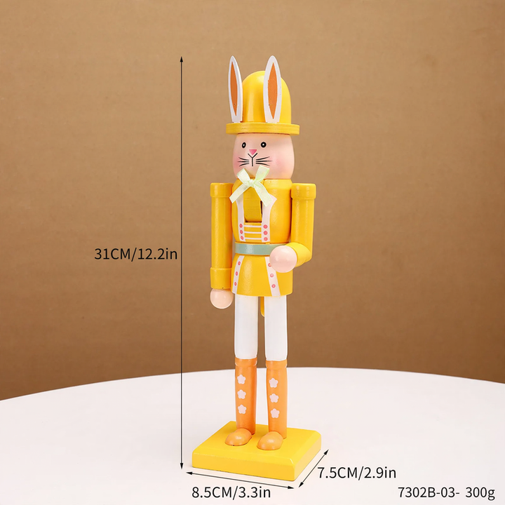 Decorative Easter Nutcracker Figure made of Wood