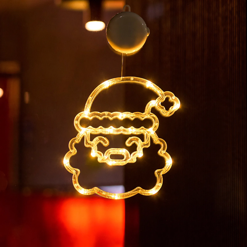 LED window decoration light with suction cup