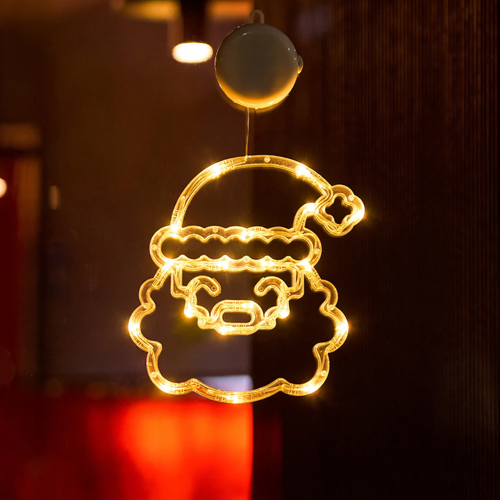 LED window decoration light with suction cup
