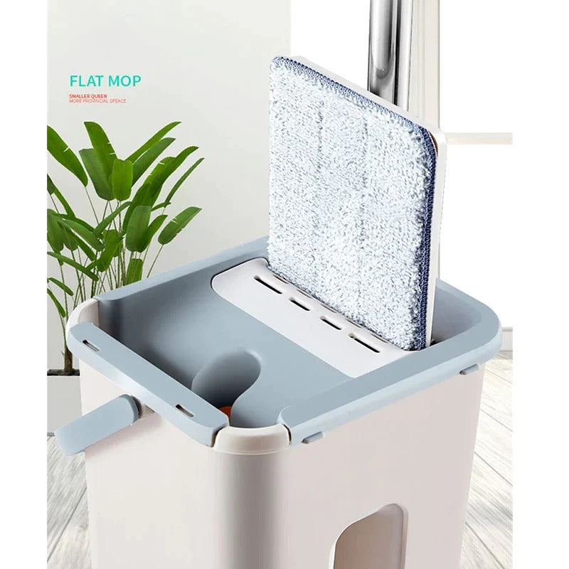 Spin Mop Bucket With Reusable Mop Pads Stornfield