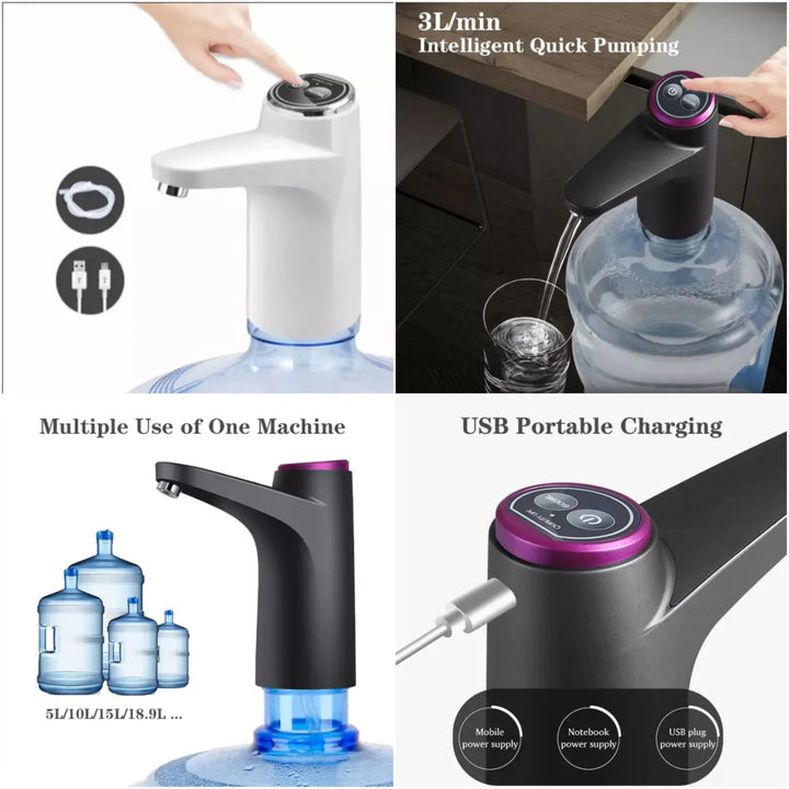Portable USB Automatic Wireless Electric Water Bottle Pump Dispenser Stornfield