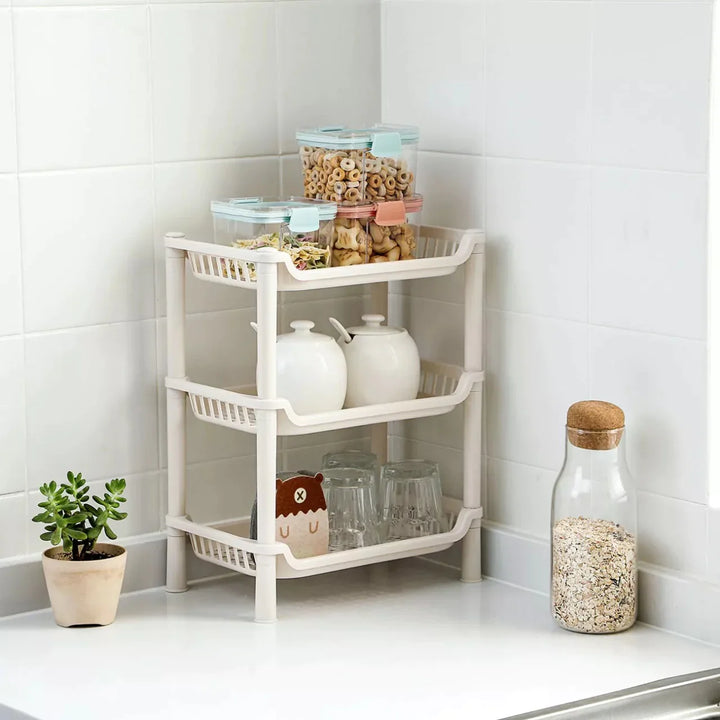 Three-Tier Shelf For Countertop Storage