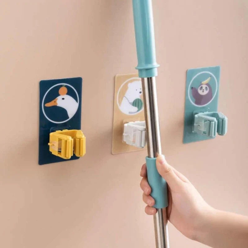 Broom Holder Creative Character Wall Mounted Stornfield