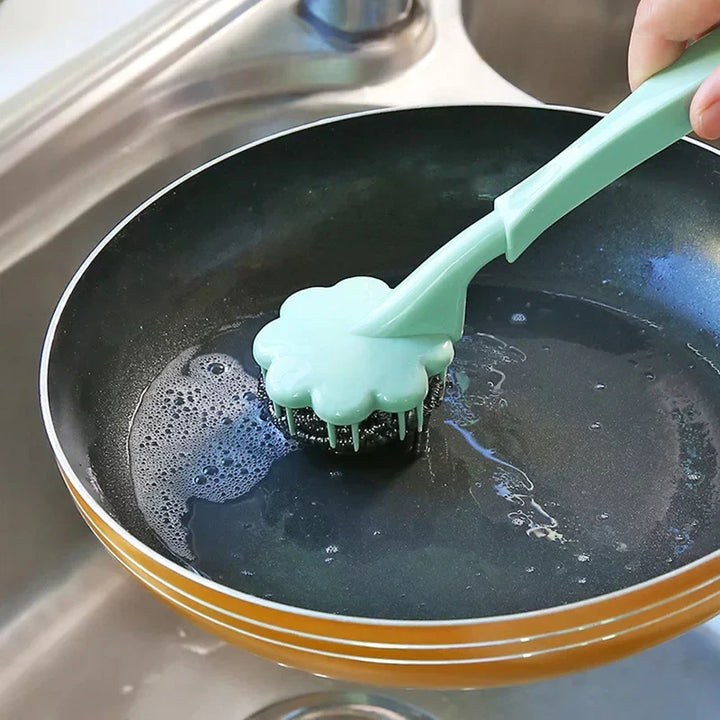 Brosse métallique à boule avec long manche Stornfield