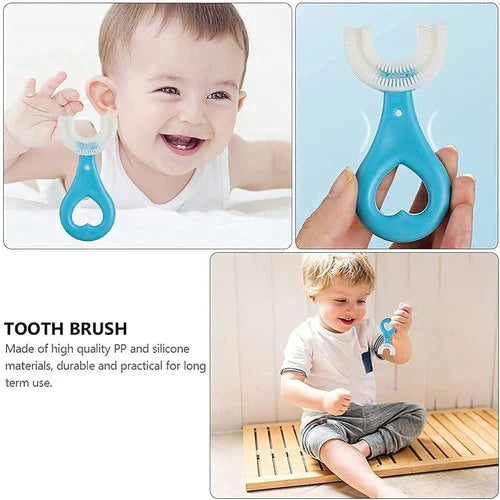 Stornfield U-shaped 360-degree Silicone Baby Toothbrush