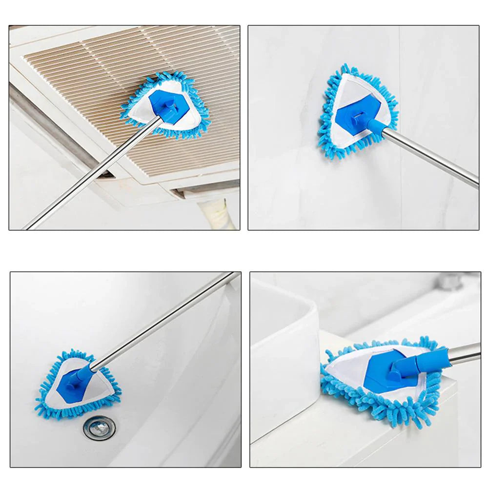 180-Degree Rotatable Adjustable Microfiber Telescopic Triangle Mop, Stornfield