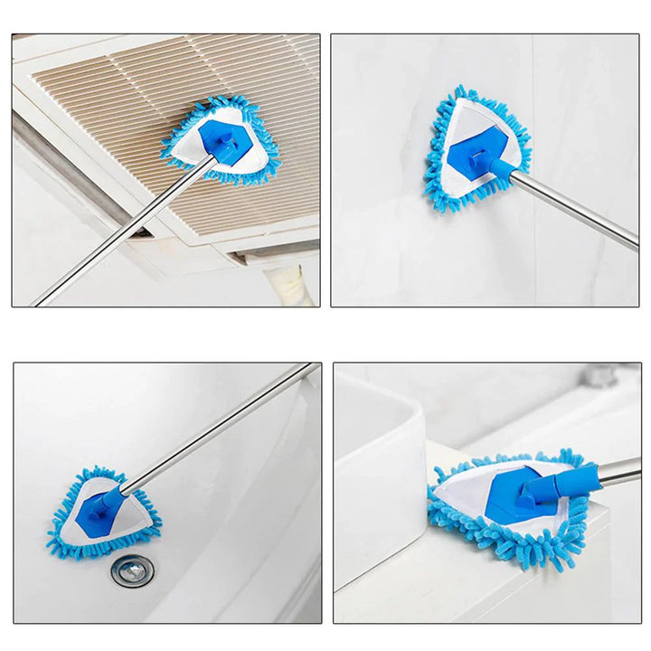 180-Degree Rotatable Adjustable Microfiber Telescopic Triangle Mop, Stornfield