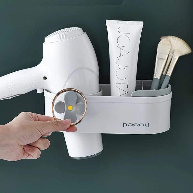 Wall Mounted Cute Hair Dryer Blower Organizer Rack Stornfield