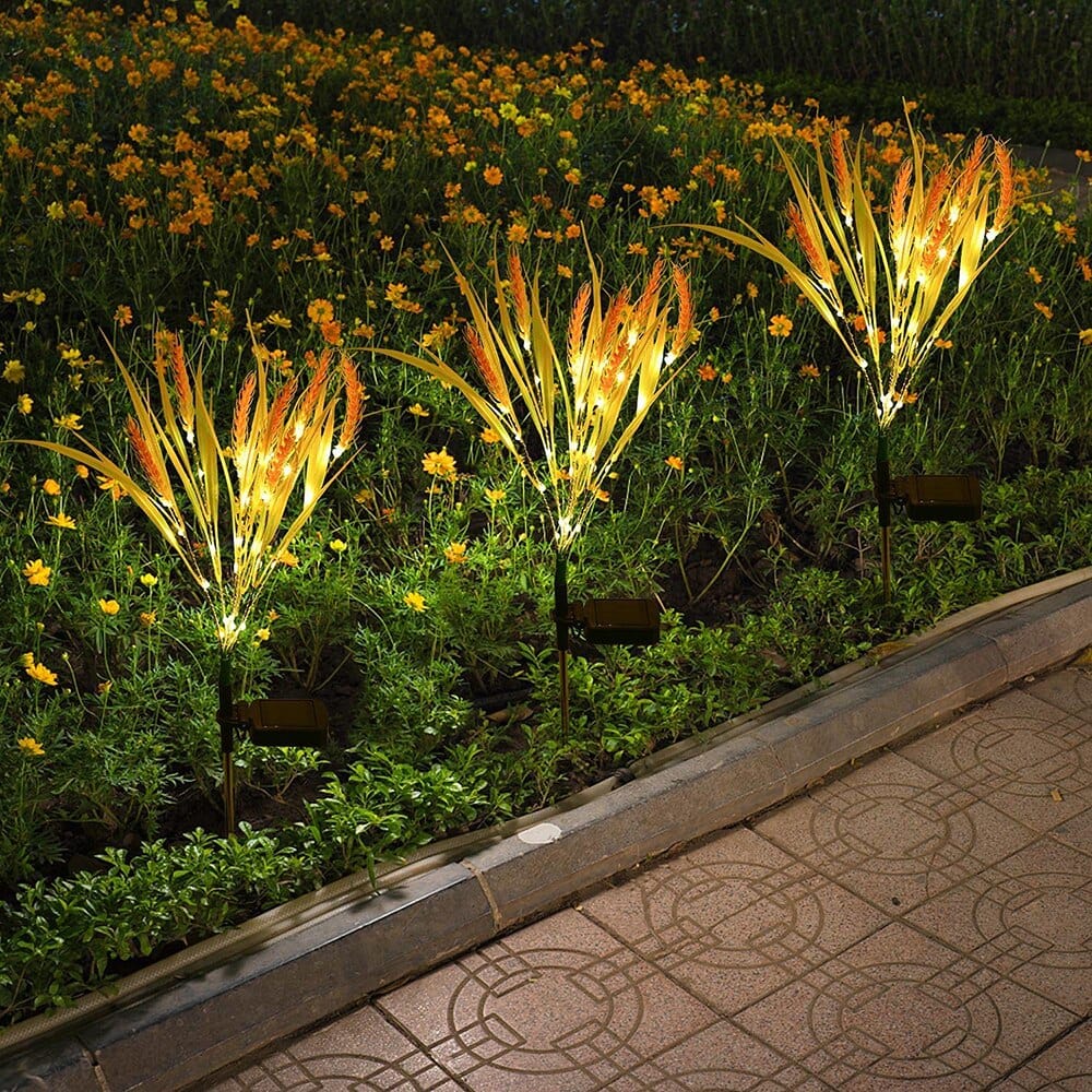 2-piece pack solar wheat ear lights Stornfield