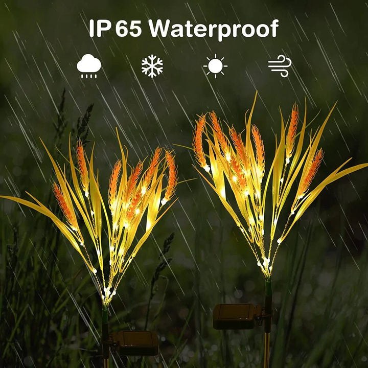 2-piece pack solar wheat ear lights Stornfield