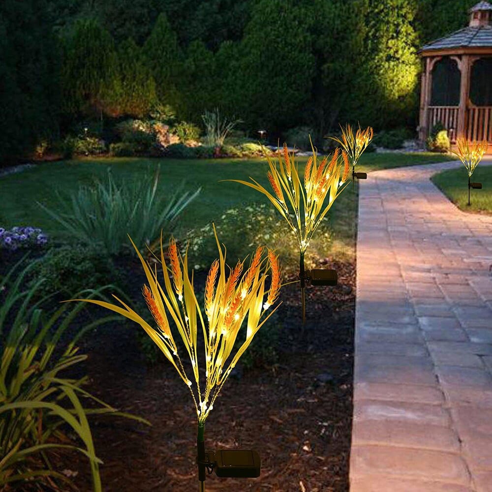 2-piece pack solar wheat ear lights Stornfield